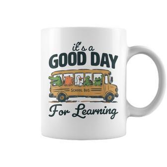 It's A Good Day For Learning School Bus Animal Friends Coffee Mug | Seseable UK