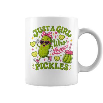 Just A Girl Who Loves Pickles Pickle Lover Coffee Mug - Thegiftio UK