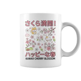 Kawaiiakura Animaux Happypring Fleurs De Cerisier Japonais Tasse - Cadeauxyz