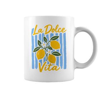 La Dolce Vita Lemon Italian Summer Vacation Vintage Coffee Mug - Thegiftio UK