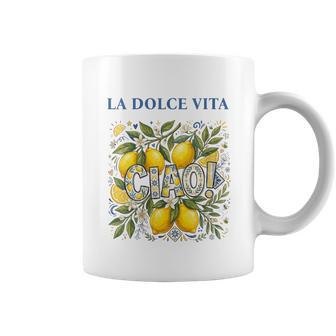 La Dolceita Ciao Italie Citrons Côte Amalfitaine Graphique Tasse - Cadeauxyz