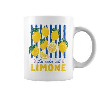 La Vita Al Limone Italian Lemon Amalfi Italy Summer Citrus Coffee Mug - Thegiftio UK