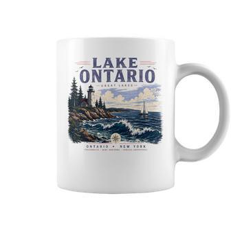 Lake Ontario Vintage Lake Ontario New York Vacation Coffee Mug | Seseable UK