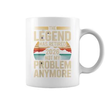 The Legend Has Retired 2026 面白い引用 コーヒーマグ - Kawaiitshirt