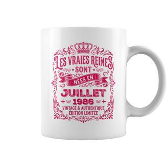 Lesraies Reinesont Nées En Juillet 1986 Cadeau 40 Ans Tasse - Cadeauxyz