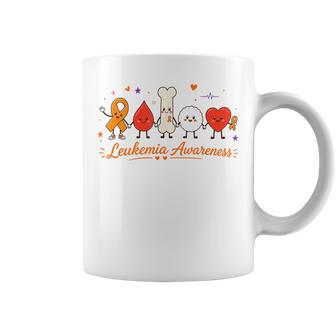 Leukemia Awareness Orange Ribbon Blood Cancer Family Support Coffee Mug | Seseable UK