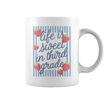Life Is Sweet In Third Grade Strawberry Back To School Coffee Mug | Seseable UK