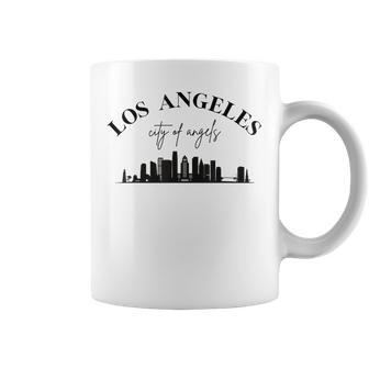 Los Angeles Graphique City Of Angles Avec Ligne D'horizon De Laille De La Tasse - Cadeauxyz