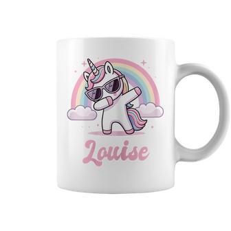 Louise Cadeau Prénom Personnalisé Fille Licorne Tasse - Cadeauxyz