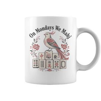 Mahjong Bird Bam On Mondays We Mahj Coffee Mug - Thegiftio UK