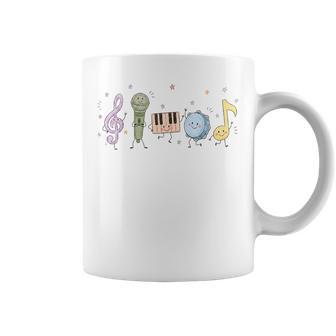 Music Teacher Doodle Elementary Choir Band Back To School Coffee Mug - Thegiftio UK