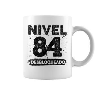 Nivel 84 Desbloqueado 84 Aniversario De Boda 84 Años Taza de café - Regaloses