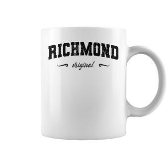 Nombre Original De Richmond California Retro Ciudad Natal Richmond Taza de café - Regaloses