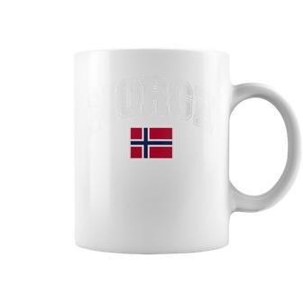 Noruega Norge Bandera Cuello Taza de café - Regaloses