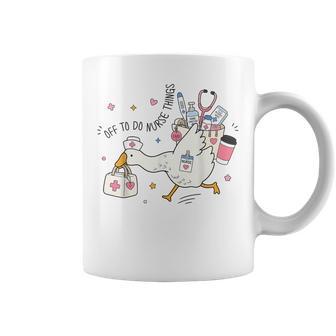 Off To Do Nurse Things Goose Coffee Nurse Coffee Mug - Thegiftio UK