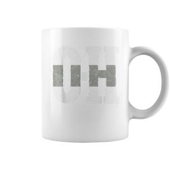 Ohio O-H Vintage Grunge Red Buckeye Home State Coffee Mug - Thegiftio UK