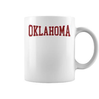 Oklahoma Ok Varsity Vintage Athletic Sports Style Coffee Mug | Seseable UK