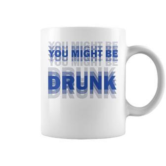On Back You Might Be Drunk 面白い 飲酒 ユーモア コーヒーマグ - Kawaiitshirt