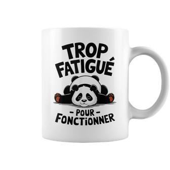 Panda Trop Fatigué Humour Homme Garçon Flemme Panda Tasse - Cadeauxyz