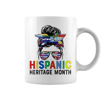 Hispanic Heritage Month Messy Bun Girls Latina Coffee Mug - Thegiftio UK