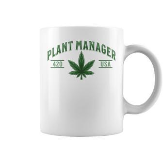 Plant Manager ウィードリーフ カンナビスポット マリファナ Usa コーヒーマグ - Kawaiitshirt