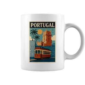 Portugal Rétrointage Lisbonne Tramway Tour Belém Cadeau Tasse - Cadeauxyz