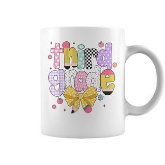 Preppy Third Grade Teacher 3Rd Grade Back To School Girls Coffee Mug - Thegiftio UK