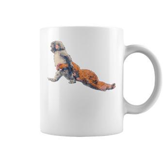 Punchiral Mono Meme Internet Trend Divertido Diseño De Culto Taza de café - Regaloses
