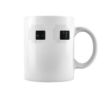 Retro Arcade Video Game Ghost Eyes Halloween Group Costume Coffee Mug | Seseable UK