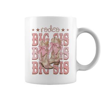 Rodeo Big Sis Pink Boots Coquette Cow-Girl Birthday Party Coffee Mug - Thegiftio UK