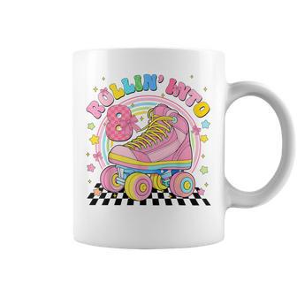 Rolling Into 8 Roller Skate Coquette Eight Birthday 8Th Girl Coffee Mug - Thegiftio UK