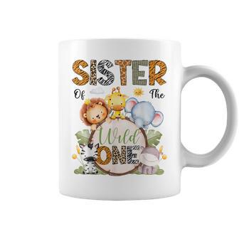 Sister Of The Wild One 1St Birthday Boy Safari Animals Coffee Mug - Thegiftio UK