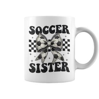 Soccer Sister Coquette Bow Soccer Sister Coffee Mug - Thegiftio UK