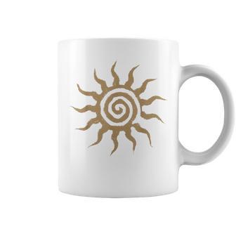 Spiral Sun Fairy Grunge Hippie Goblin Earthy Graphic Coffee Mug - Thegiftio UK