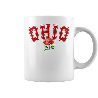 State Of Ohio Flower Coffee Mug - Thegiftio UK