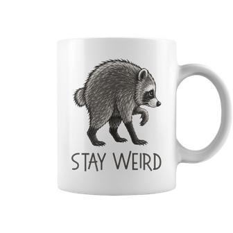Stay Weird Jimothy Raccoon Coffee Mug - Thegiftio UK