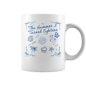 Summer I Turned Eighn Year Old Est 2008 18Th Birthday Coffee Mug - Monsterry UK