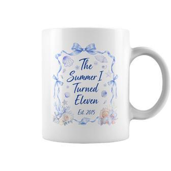 Summer I Turned Eleven Est 2015 Girl 11 Years Old 11Th Bday Coffee Mug - Thegiftio UK
