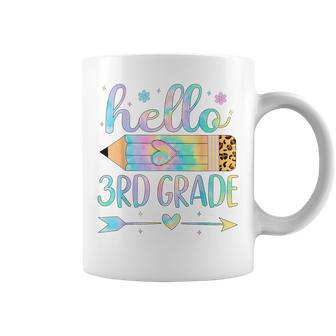 Tie Dye 3Rd Grade Back To School Hello Third Grade Teacher Coffee Mug - Thegiftio UK