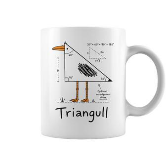Triangull Triangle Seagull Bird Pun Math Teacher Coffee Mug | Seseable UK