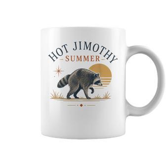 Vintage Caliente Jimothyerano Mapache Meme Puesta Deol Taza de café - Regaloses