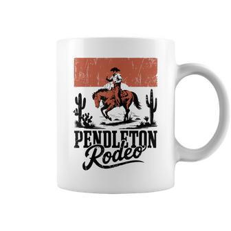 Vintage Cowboy Western Horse Bronc Riding Pendleton Rodeo Coffee Mug - Thegiftio UK