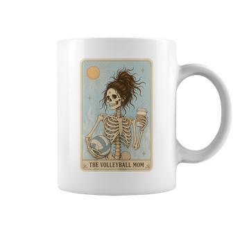 Volleyball Mom Skeleton Halloween Volleyball Mama Coffee Mug | Seseable UK