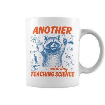 Another Wild Day Teaching Science Raccoon Stem Teacher Coffee Mug | Seseable UK