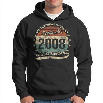 18 Años Cumpleaños Las Leyendas Naceneptiembre 2008 Retro Sudadera - Regaloses