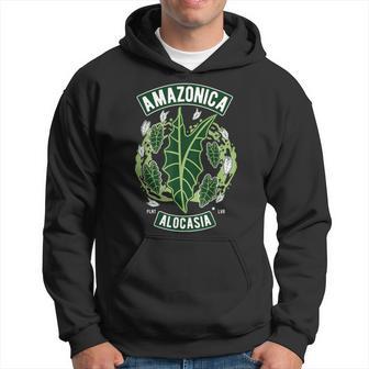 Alocasia Amazonica Dessin Animé Botanique Jardin Sweat à capuche - Cadeauxyz