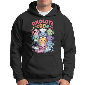 Axolotl Crew Dessin Animé Avec Différents Métiers Sweat à capuche - Cadeauxyz