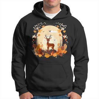 Bois De Cerf Magique D'automne Pour Enfants Amoureux De La Forêt Sweat à capuche - Cadeauxyz