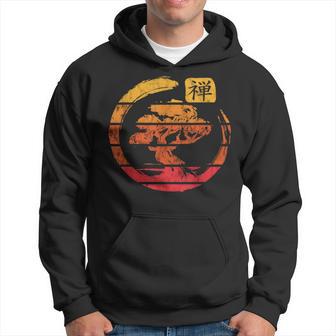 Bonsaï Arbre Japonais Enso Zen Cercle Rétrointage Coucher Deoleil Sweat à capuche - Cadeauxyz