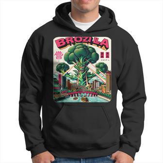 Brozilla egan Brocoli Monstre Japonais Sweat à capuche - Cadeauxyz